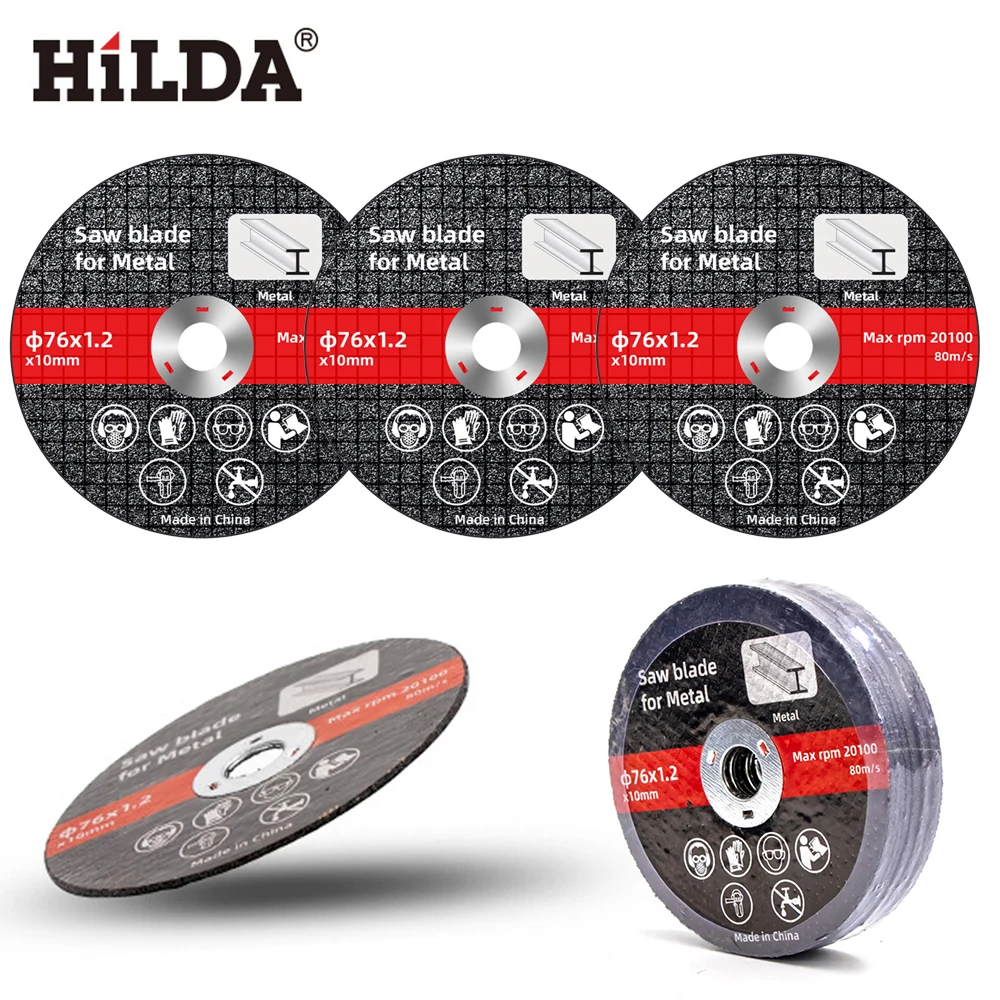 

10-50pcs Metal Cutting Disc 76mm Blade Grinding Sanding Cut Off Circle Wheels Saw Blades Disc Electric Angle Grinder Tool