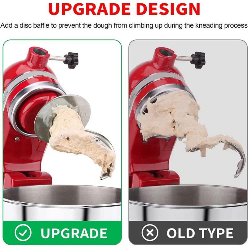 Спиральный крючок для теста из нержавеющей стали деталей миксера Kitchenaid подходит