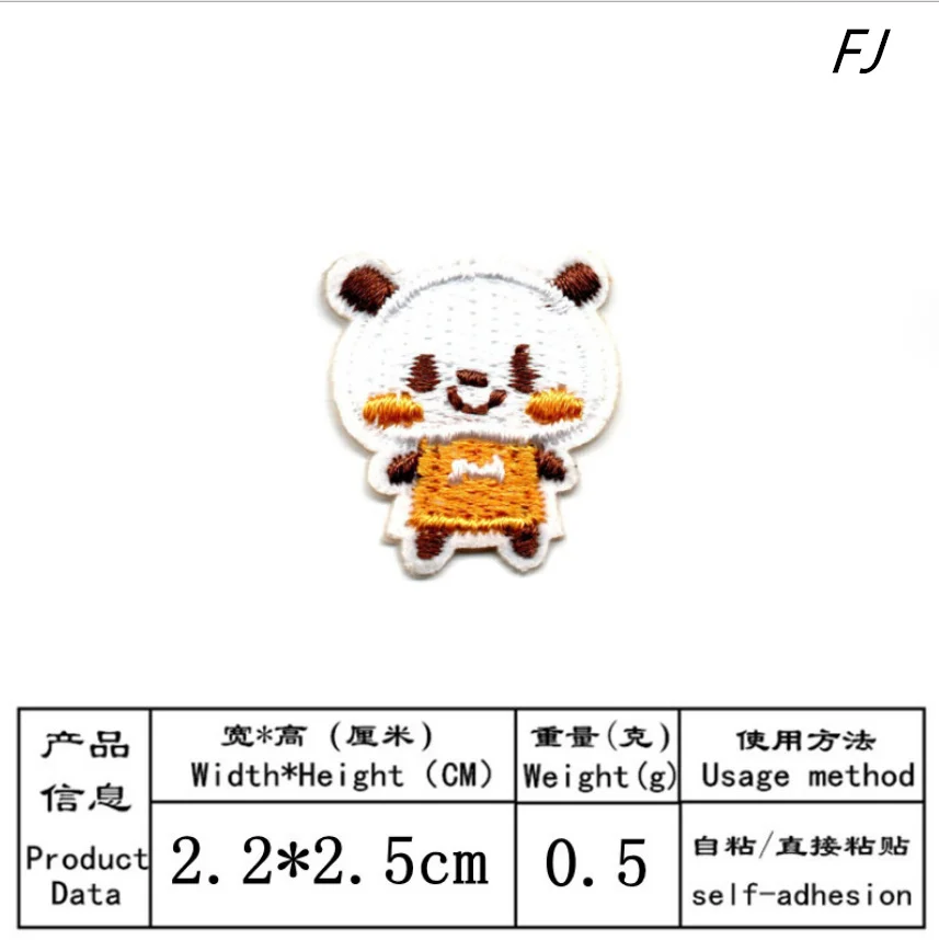 10 шт. вышитые нашивки с изображением кексов и животных железная палочка пришить