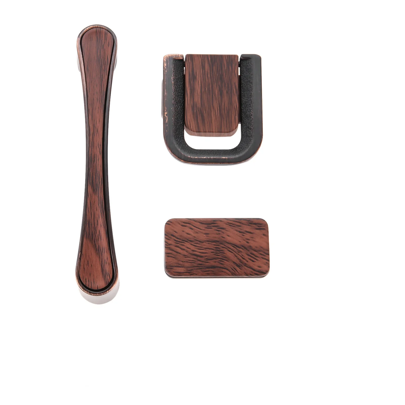 

Wooden Zinc Alloy Brown Single Hole Cabinet Knobs and Handles Kitchen Cabinet Drawer Door Wardrobe Handle Durable Elegant Knobs