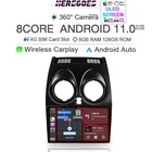 Автомобильный мультимедийный плеер Carplay DSP Android 11 с GPS для Nissan Qashqai 1 J10 2006 2007 2008-2013, радио-навигация 4G + Wifi