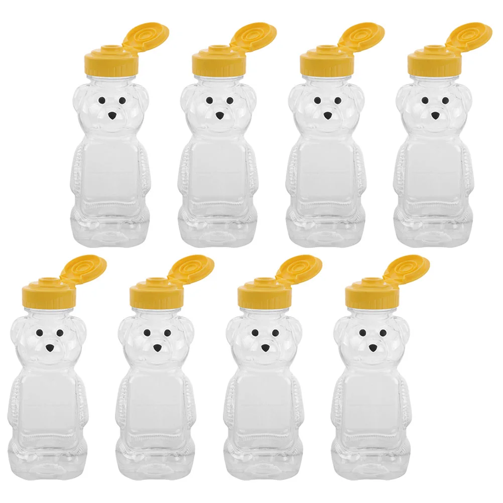8 шт. бутылка для воды медведь мед сок молоко напиток детские очки сжимаемая банка