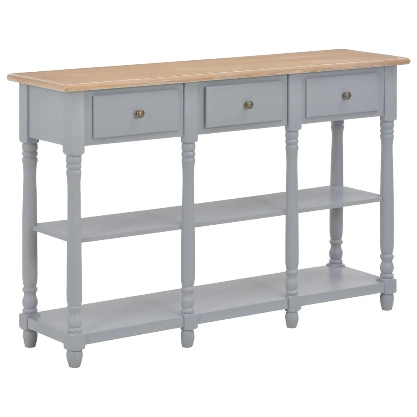 

Console Table Gray 47.2"x11.8"x29.9" MDF