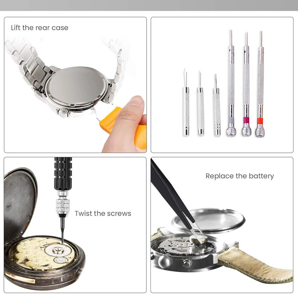 143 157 170 507 532/3pcs Watch Repair Tools Kit Brand Multi-function Bracelet Pin Remover Watch Movement Box Opener Spring Tool