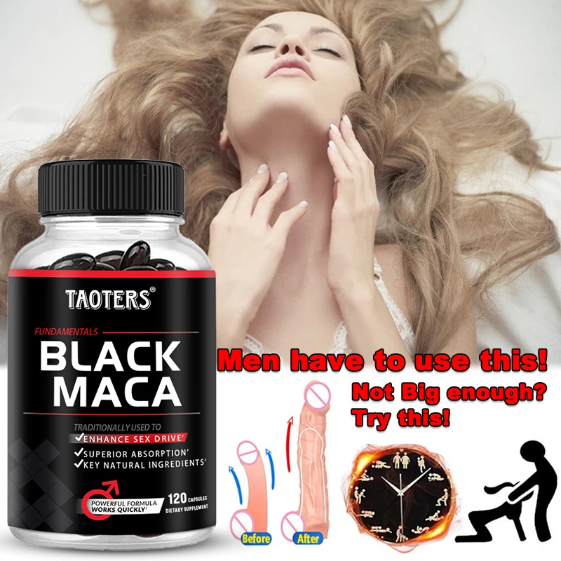 

Black Maca Root Capsules - Supports Energy, Strength, Performance and Vitality Supplement for Optimal Absorption
