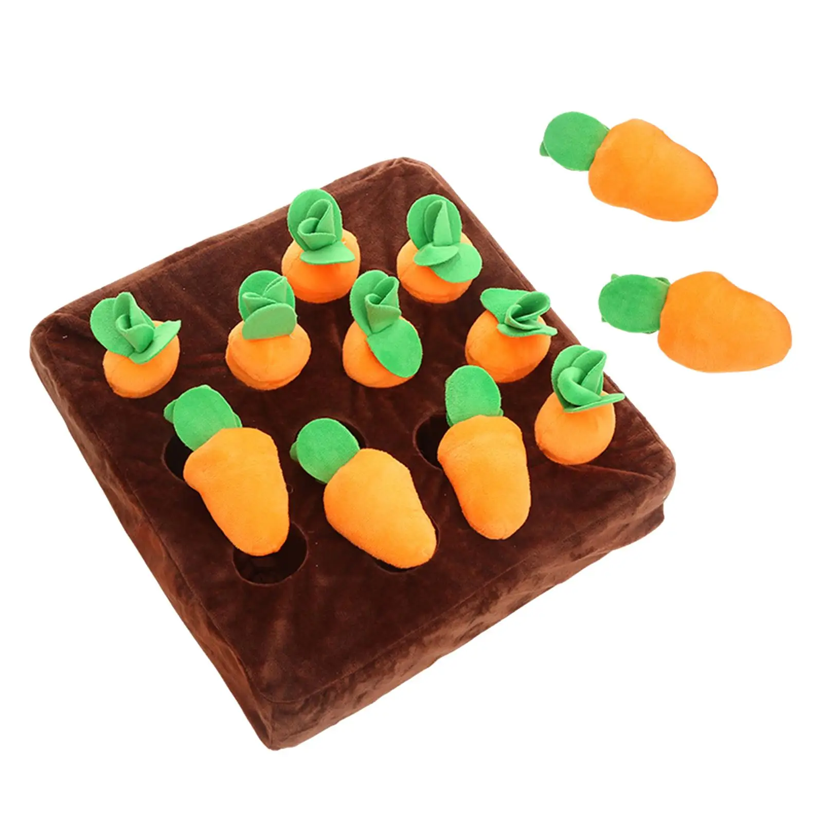 

Плюшевая морковка игрушка жевательная игрушка портативная собака головоломка пончик коврик для игр памяти