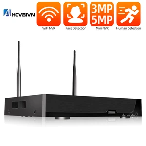 XMeye Security Video Recorder 8CH 3MP 4CH 5MP WiFi NVR Wireless Network For Security Protection Surveillance Kit Human Detect 4T