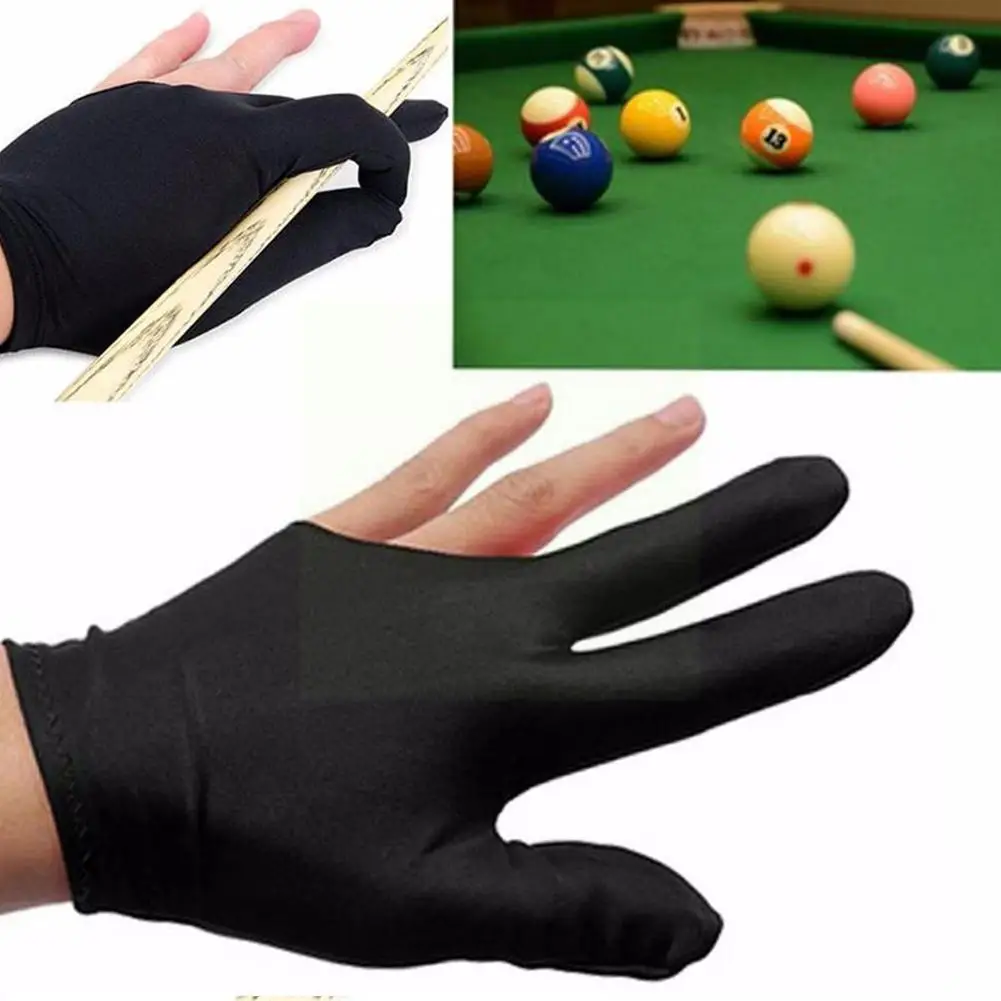 

2pcs Billiards Snooker Gloves Pool Cue Gloves Black Hand Billiard Gloves Left Finger Special Equipment Accessories 3 Billia G1z8