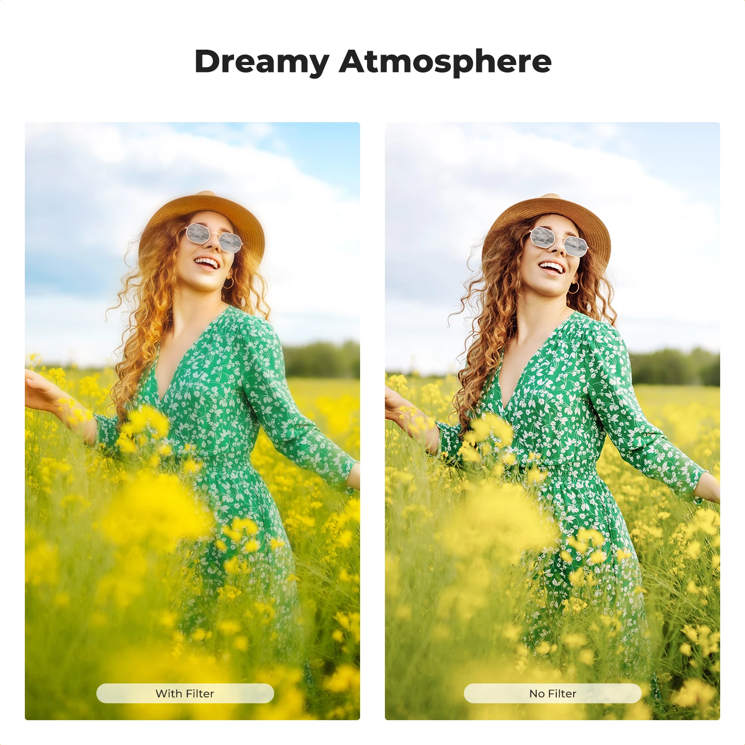 K&ampF Concept C-Series Black Msit Diffusion 1/4 и CPL Фильтр 2в1 Мечтательная атмосфера 37 мм-82 мм для