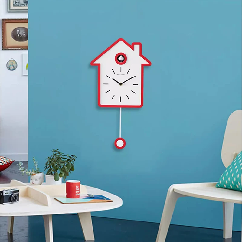 Современные настенные часы с кукушкой креативные бесшумный механизм кварцевый