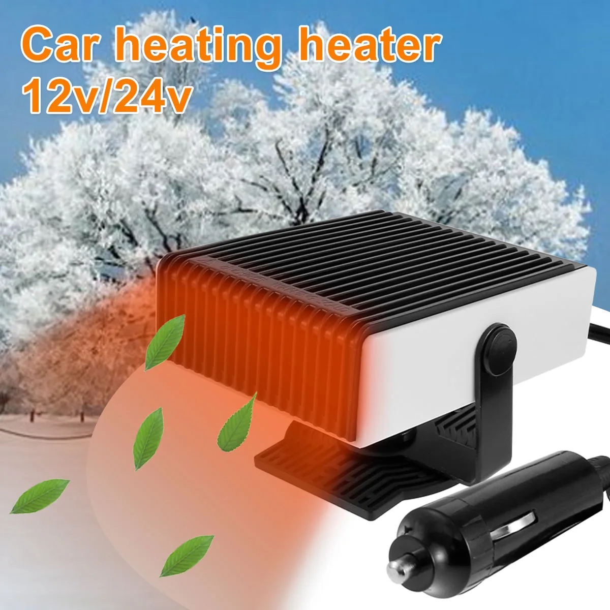 

Car Heater 150W 12V/24V Car Defogger Heater Fan Portable Car Defroster w/ 2 in 1 Cooling & Heating Car Windshield Defogger