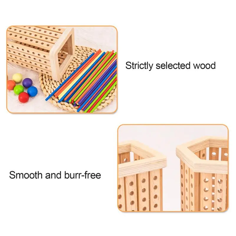 Деревянные настольные игры деревянная балансирующая башня игра-подборщик