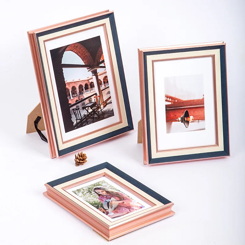 

European-style Photo Frame Golden 6 Inch 7 Inch 16 Inch Desktop Decoration Decoration Picture Frame Living Room Wall Decoration