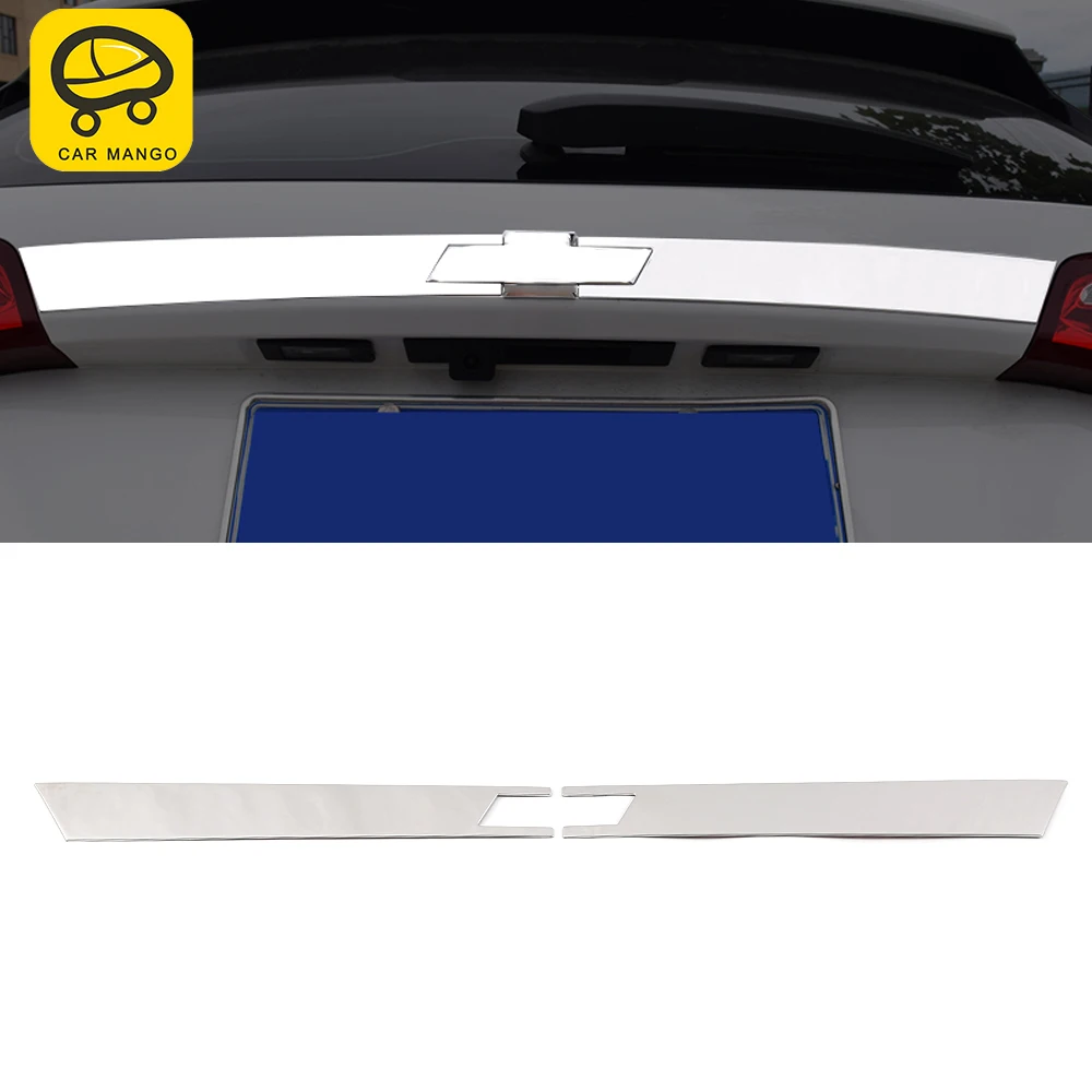 

CarManGo автомобильные аксессуары для Chevrolet Equinox 2017-2022 Нержавеющая Задняя дверь багажника логотип задней двери хромированная накладка крышка наклейка Рамка