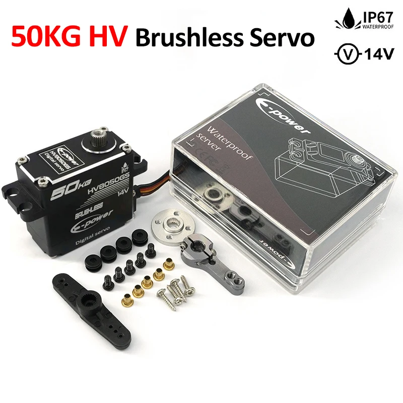 

50 кг HV бесщеточный водонепроницаемый Полный алюминиевый редуктор из стали 180 °/270 °/360 ° 14 в сервоприводы для 1/5 радиоуправляемого автомобиля грузовика лодки Wltoys Tamiya HSP