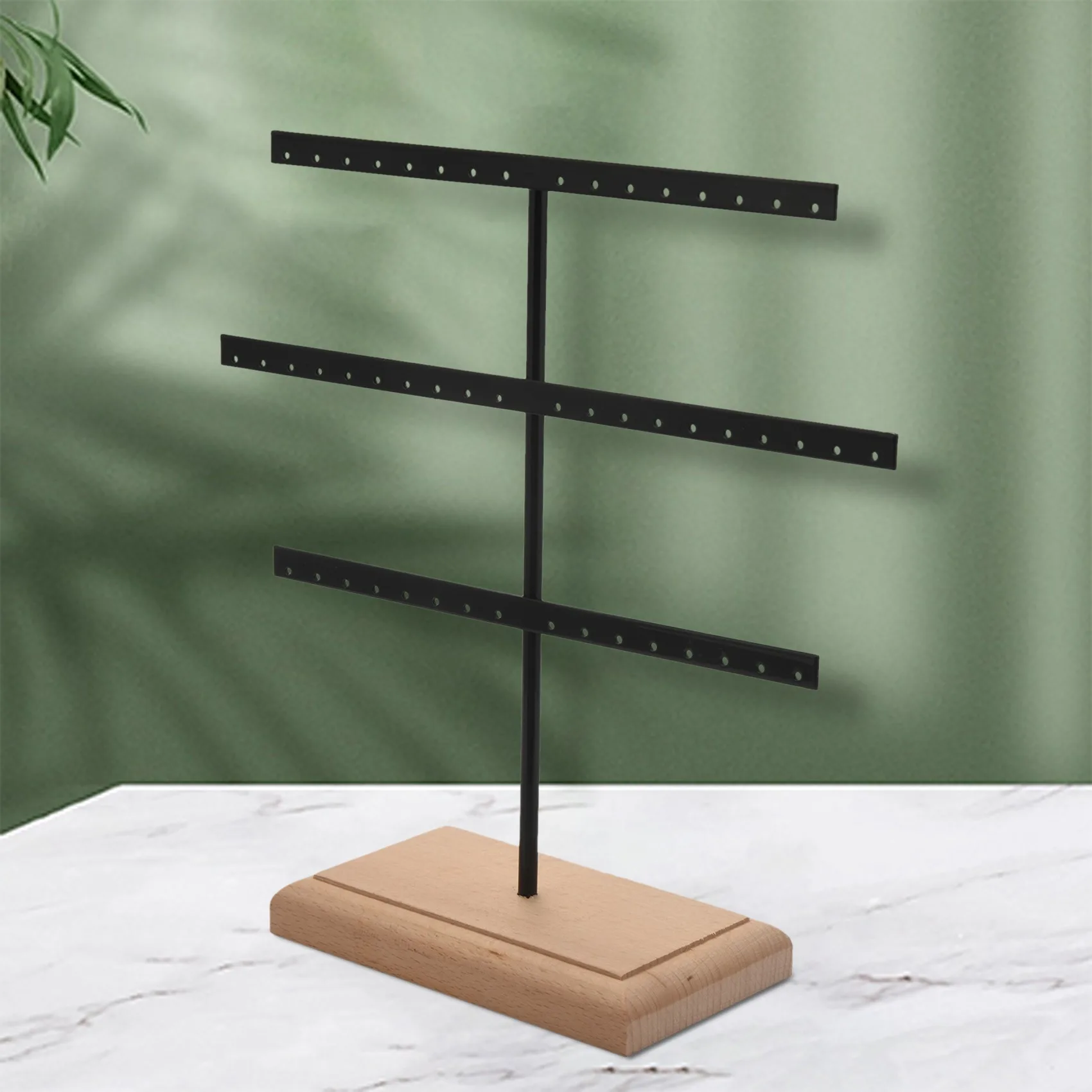 Fashion 52 Hook Earring Jewelry Organizer Earring Organizer Hanging Holder Necklace Display Stand Box Holder Rack Jewelry