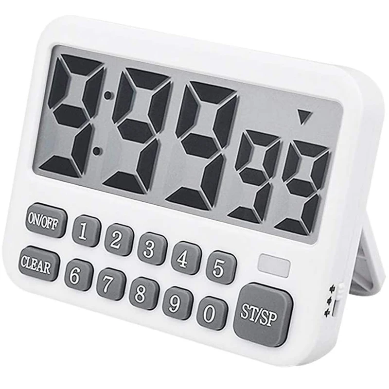 

Digital Kitchen Timer, Large Display Cooking Timer Cycle Count Up/Down Timer With Digits Directly Input, Loud Alarm