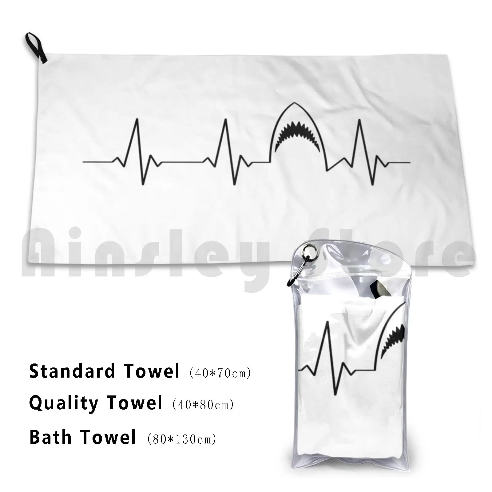 Quick Dry Quality Towel Shark Shark Shark Jaw