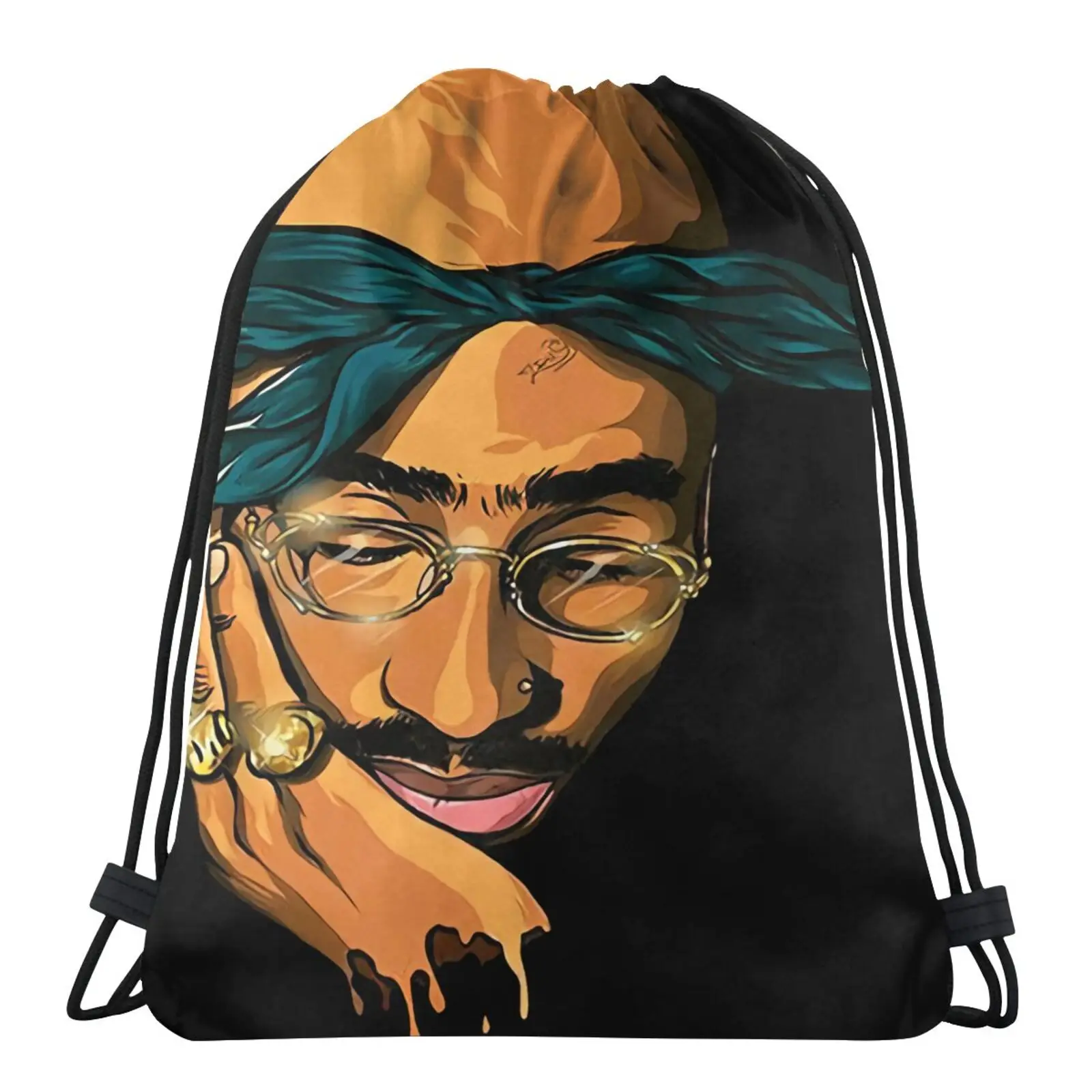 

90S 2Pac Tupac Shakur Long Beach 2411 Bag Bucket Bag Shoe Backpack Gothic Shoes Cloth Backpack Ball Pocket Suitcases Bag Women
