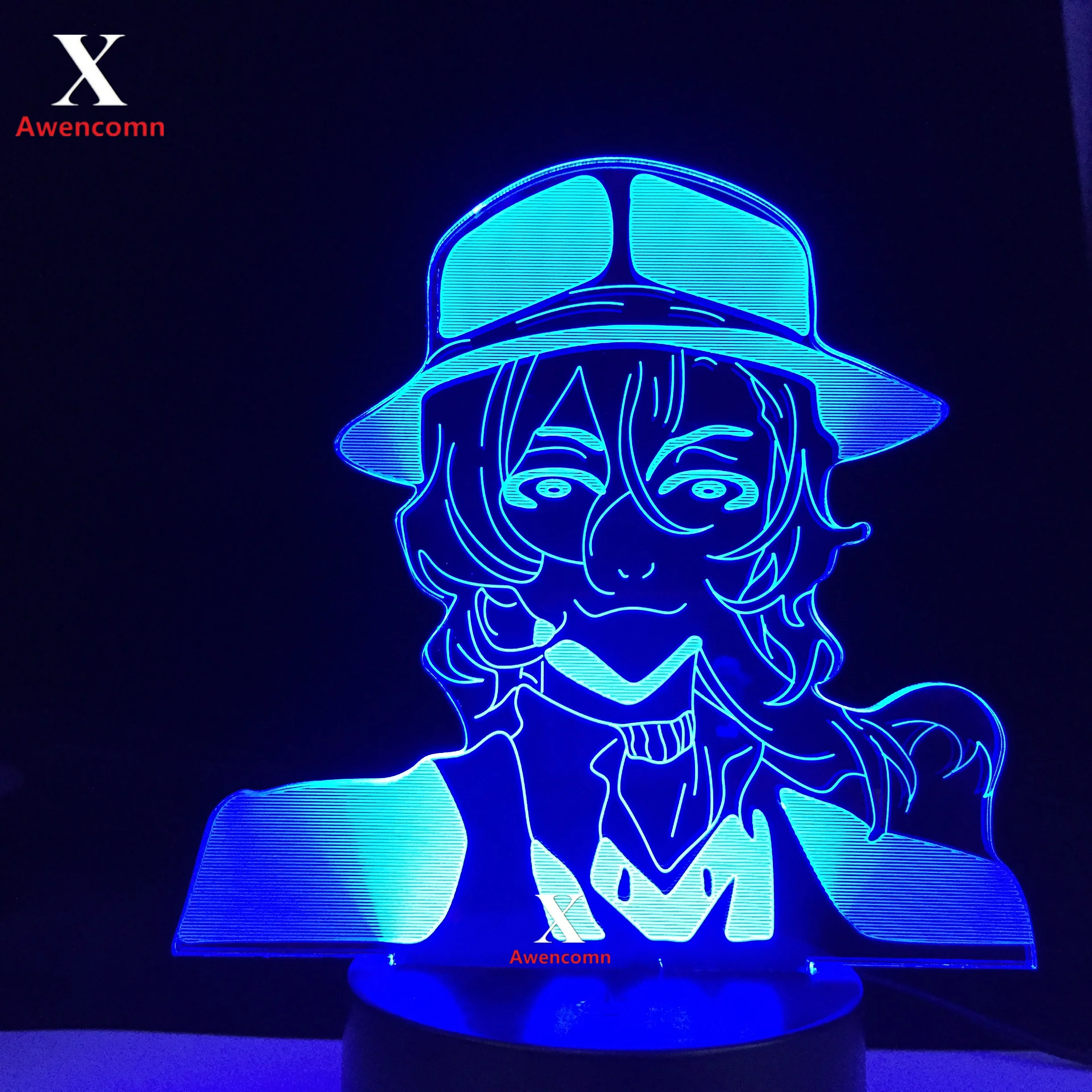 

Anime Bungo Stray Dogs LED Night Light Nakahara Chuuya for Bedroom Decor Gift Colorful Nightlight 3D Lamp Nakahara Chuuya