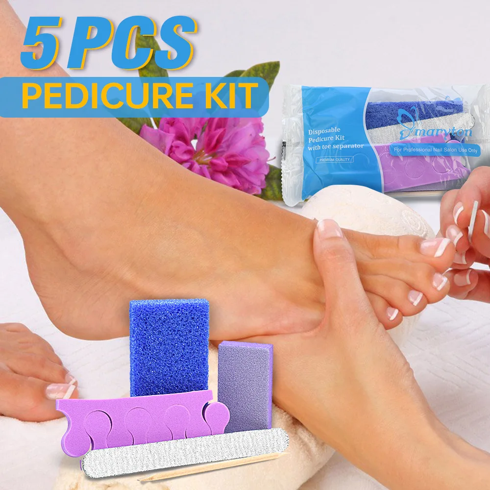 5 в 1 набор инструментов для маникюра и педикюра 100 комплектов