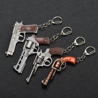 new pistol shape keychain kids toy mini tactical weapon decor keyring key chain backpack pendant kids birthday party gift