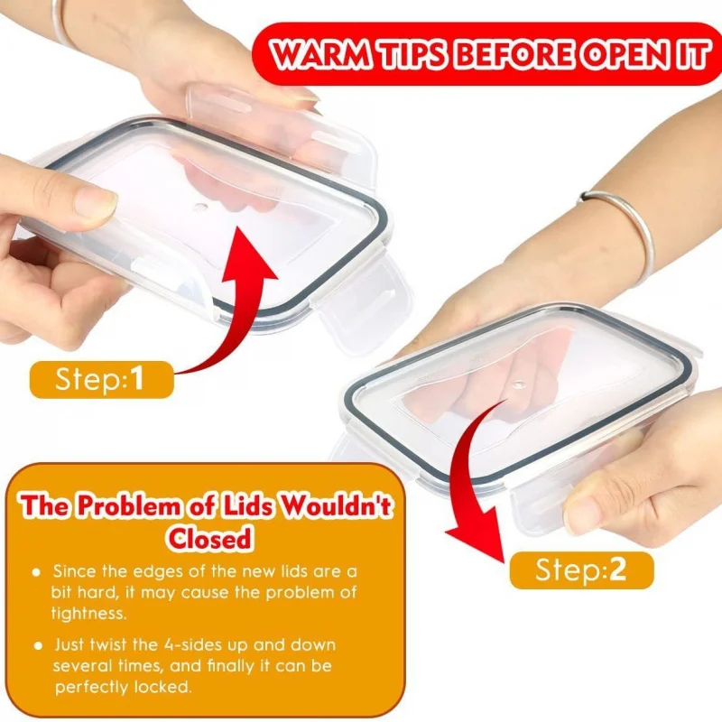 24Кухонная коробка для хранения продуктов питания резервуар зерновых прозрачные