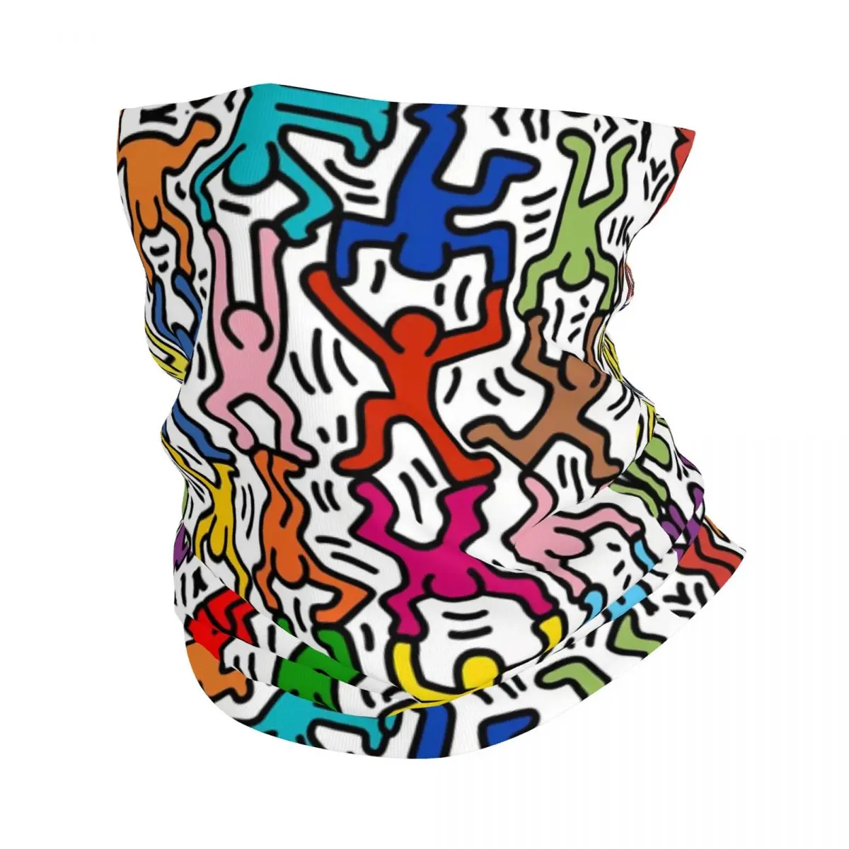 

Бандана Keiths Harings, накидка на шею, шарф с принтом для лица, Теплый головной убор для спорта на открытом воздухе, унисекс, для взрослых, всесезонный