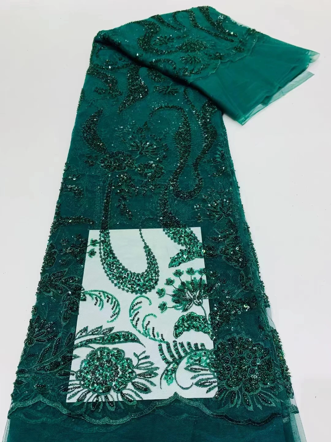 Новое популярное стильное кружевное платье с блестками и вышивкой бисером