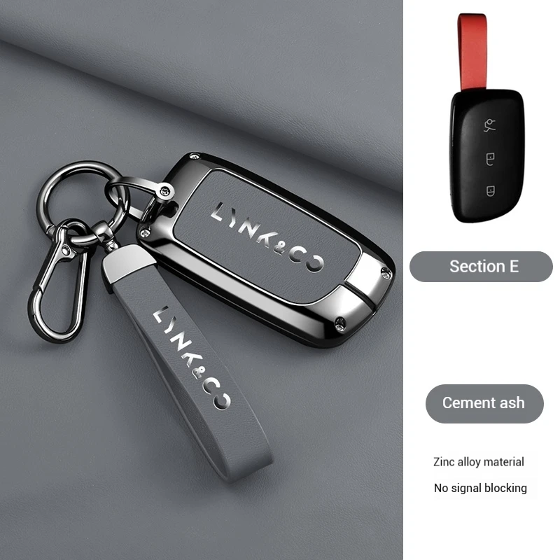 

Чехол для автомобильного ключа из цинкового сплава и кожи для LYNK&CO 900, LYNKCO Ultra, LYNK CO 2025 – Защитный корпус-держатель для пульта ДУ, аксессуары