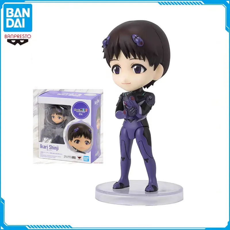 

Anime Neon Genesis Evangelion EVA Figures Ikari Shinji Q Version Action Figure Collectible Model Bandai Figuarts Mini Original