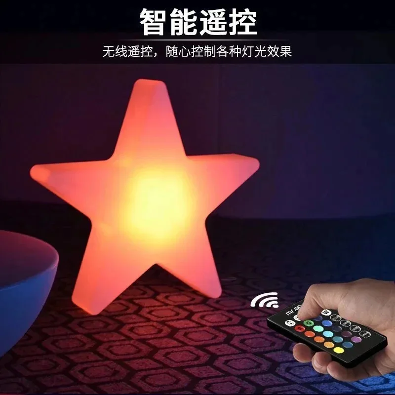 Гигантские светодиодные фонарики звезды дистанционное управление изменение