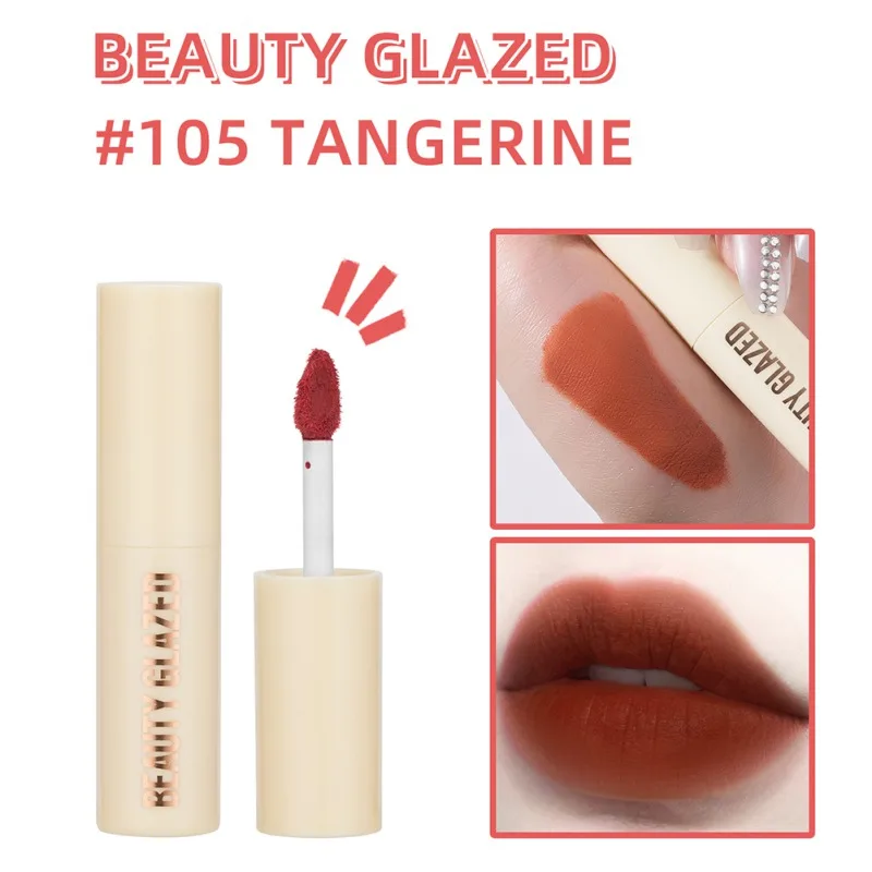 12 Colors Mud Lip Gloss Tint Chocolate Shape Liquid Lipstick White Waterproof Shimmer Maquiagem No Fade Sexy Long Lasting Matte