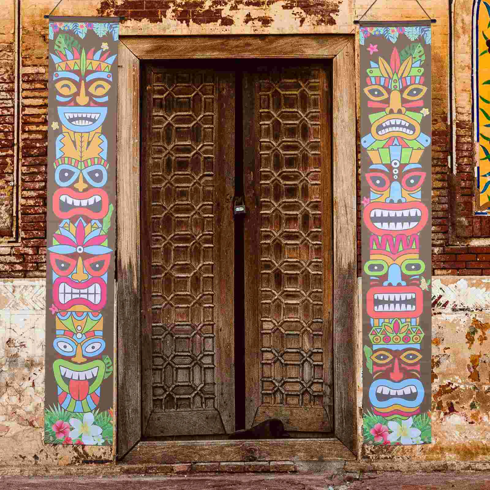 

Hawaiian Banner Luau Party Decoration Supplies Hanging Wall Tropical Decorations