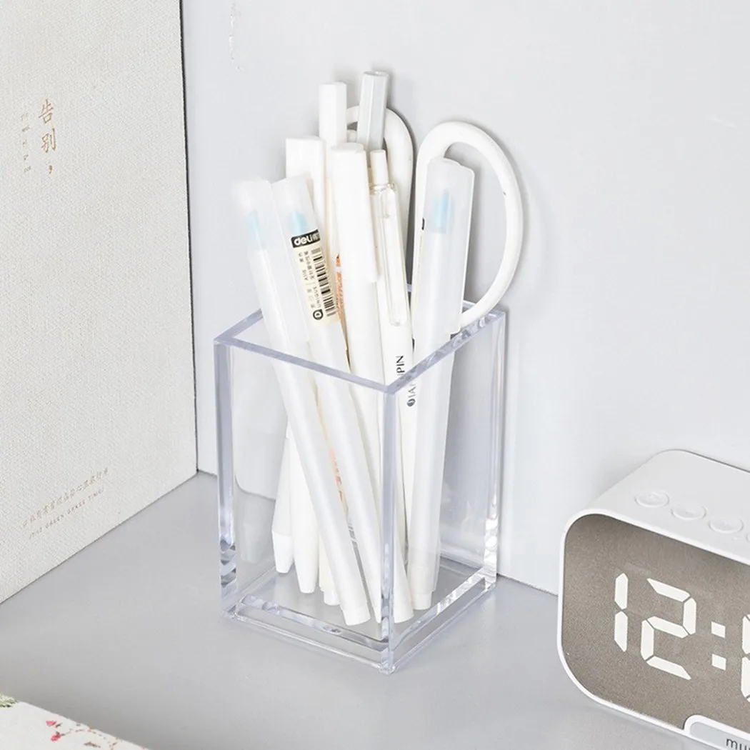 

Transparent Acrylic Pen Holder Storage Box Cosmetic Cosmetic Brush Beauty Makeup Tools Holder Organizer Storage Box