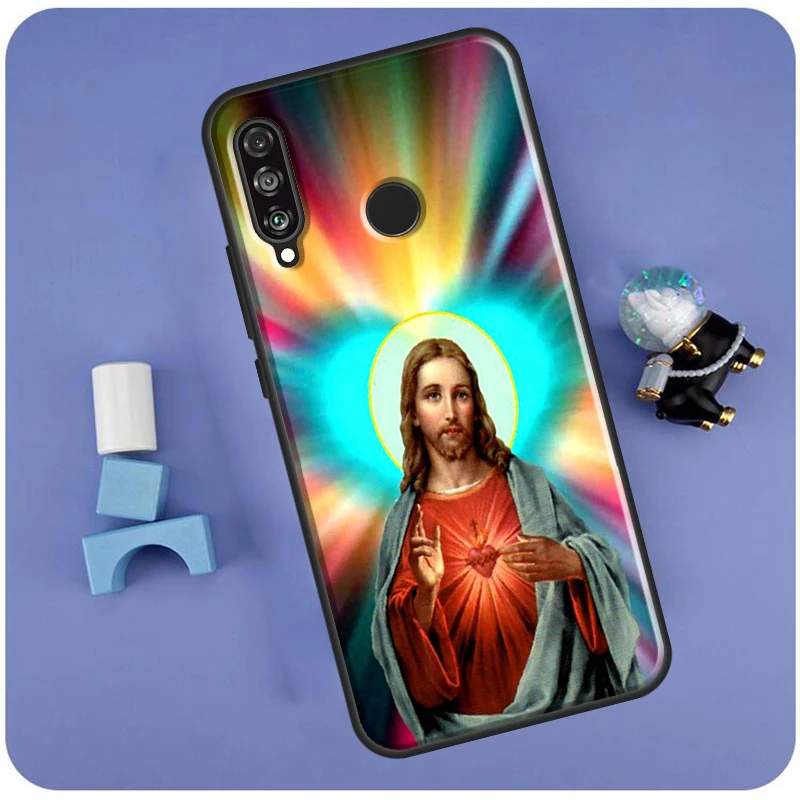 Фото Чехол Jesus For Huawei Nova Y70 Y91 Y90 Y60 Y61 Y72 Y73 3i 7i 8i 11i 12i 9 10 SE P20 P30 P40 Lite №3
