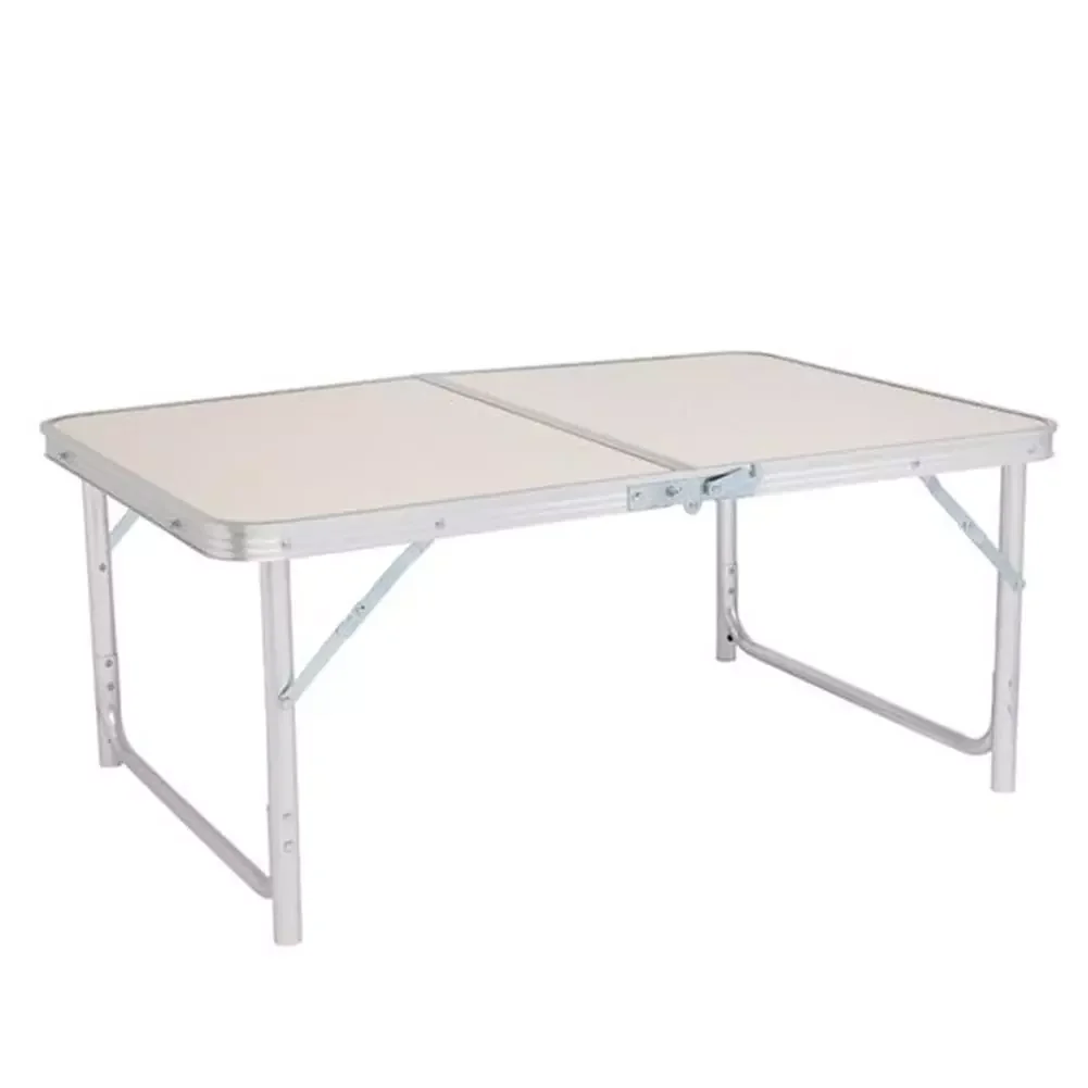 

Aluminum Alloy Folding Table in Home Use White Foldable Table 90 x 60 x 70cm