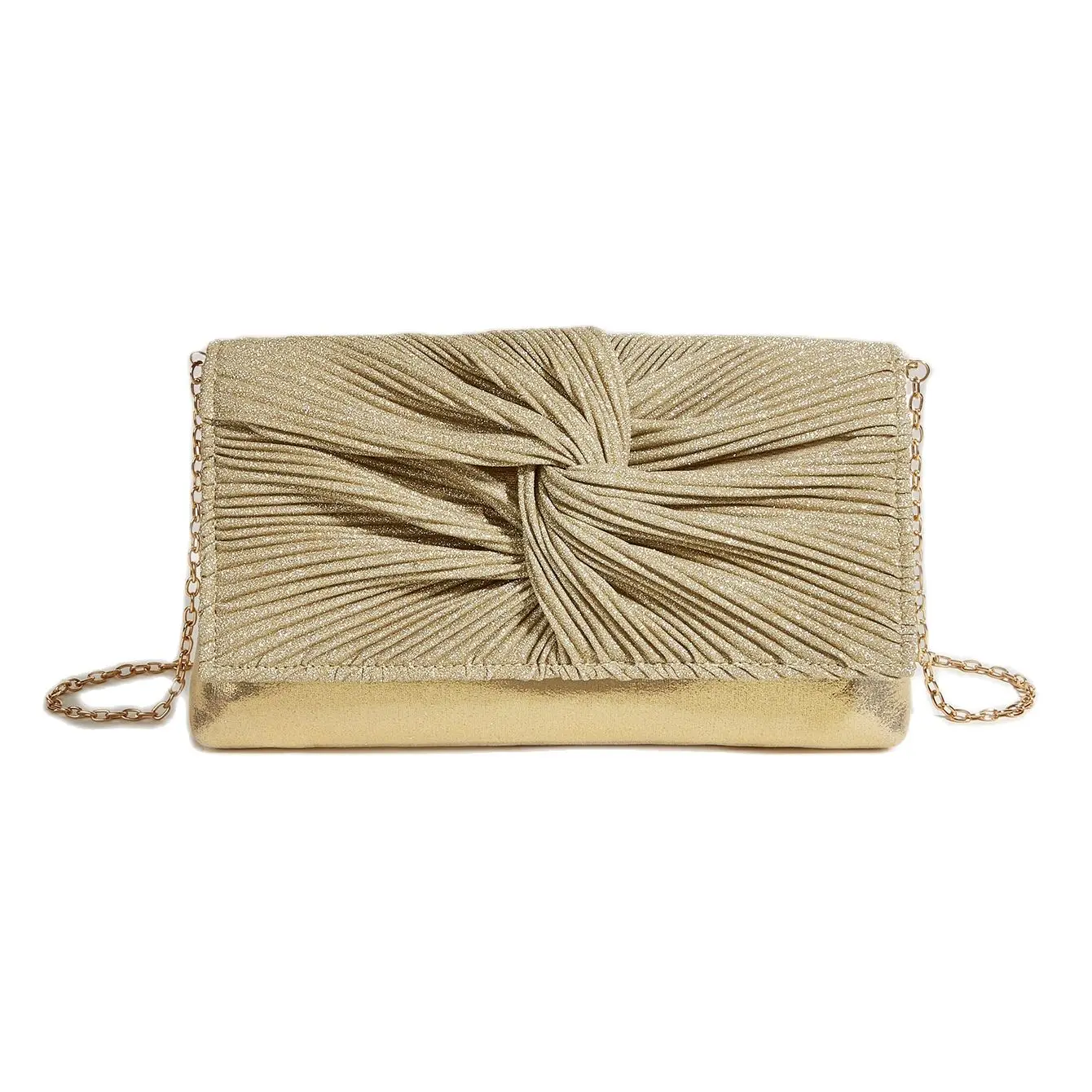 

2022 New Women Bow Evening Bags Bling Clutch Handbags Mini Party Dinner Purse Chain Wallets 2 Colors Drop Shipping