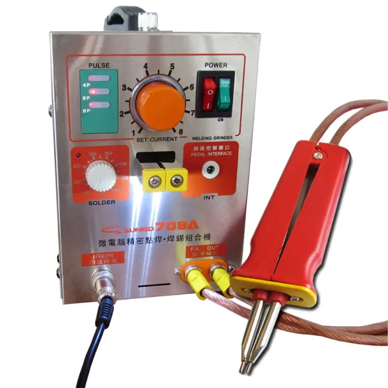 SUNKKO 709A импульсный точечный сварочный агрегат 1.9kw светодиодный Pulse lith Battery spot welder