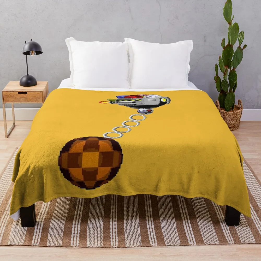 

16-bit Eggman - Dr Robotnik Wrecking Ball Throw Blanket Blankets For Sofa Sofa Throw Blanket