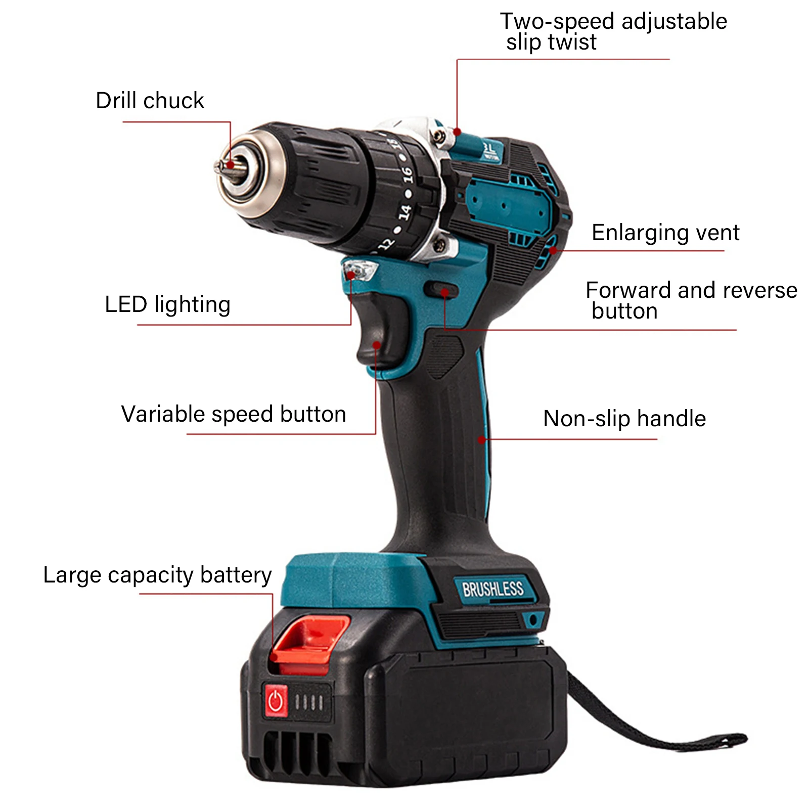Отвертка DDF487 бесщеточная электрическая дрель ударная декоративные командные
