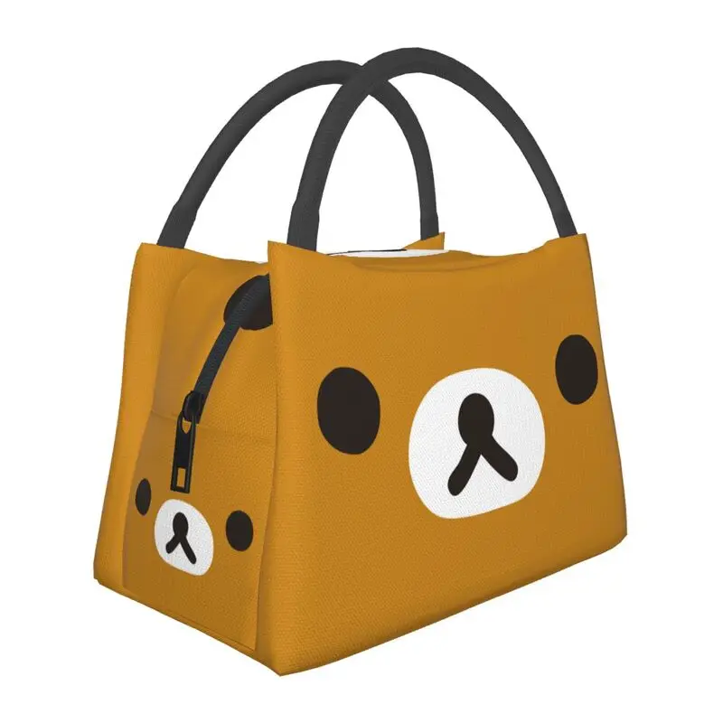 

Kawaii мультяшный рилаккума медведь многоразовый Ланч-бокс термо-охладитель пищевой изолированный Ланч-бокс для путешествий работы пиник контейнер