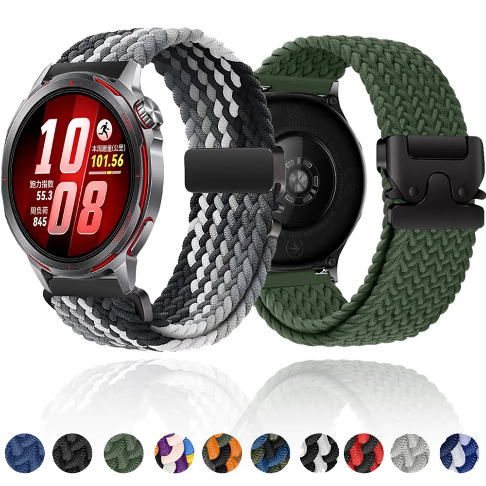 Фото Нейлоновый ремешок 22 мм/20 мм для Huawei Watch GT Runner 2/Ultimate 2/GT6 Pro/GT6 5 46 мм, браслет для Samsung Galaxy Watch 7 6 5 4 №1