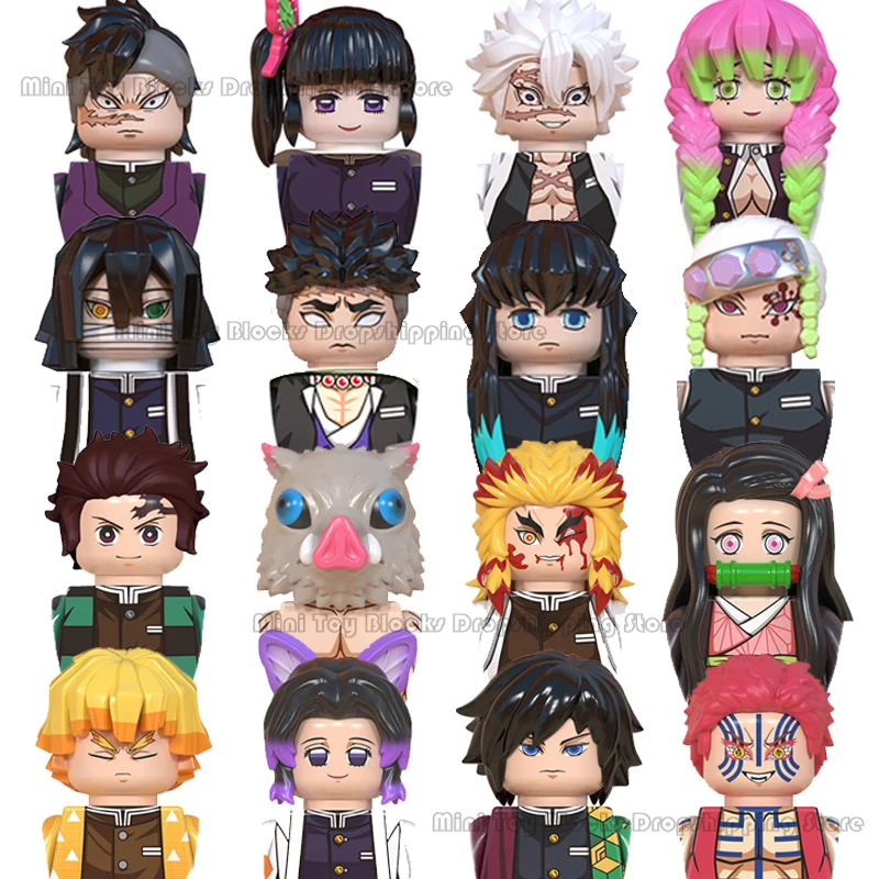 Конструктор WM6137 WM6116, мини Экшн-фигурки Slayer демонов, танджиро незуко канао мицури Тенген обанай Zenitsu, подарок для детей