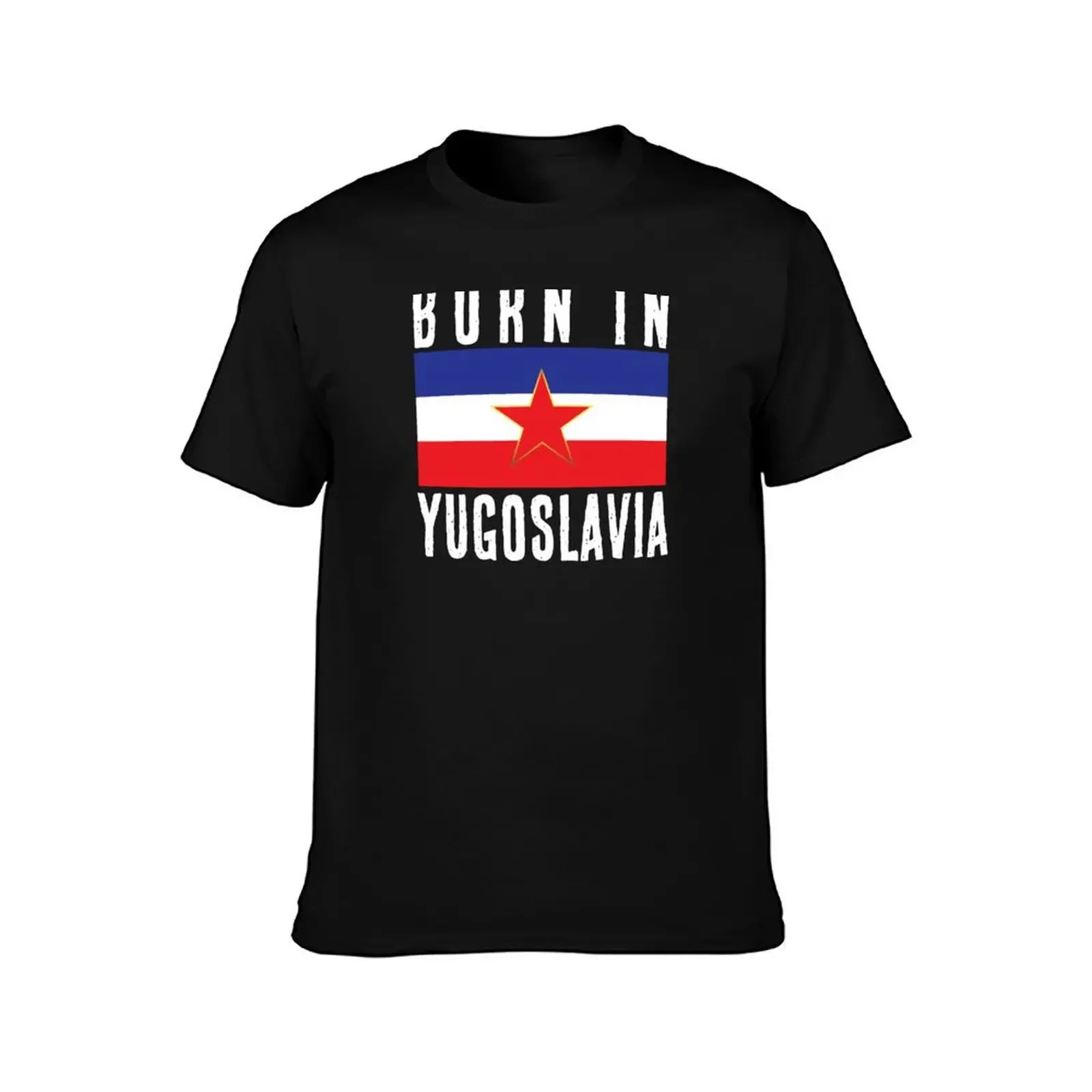 Футболка Born In Ex Yugoslavia Jugoslavija SFRJ Grb Zastava рубашка с аниме хлопковые футболки рисунком