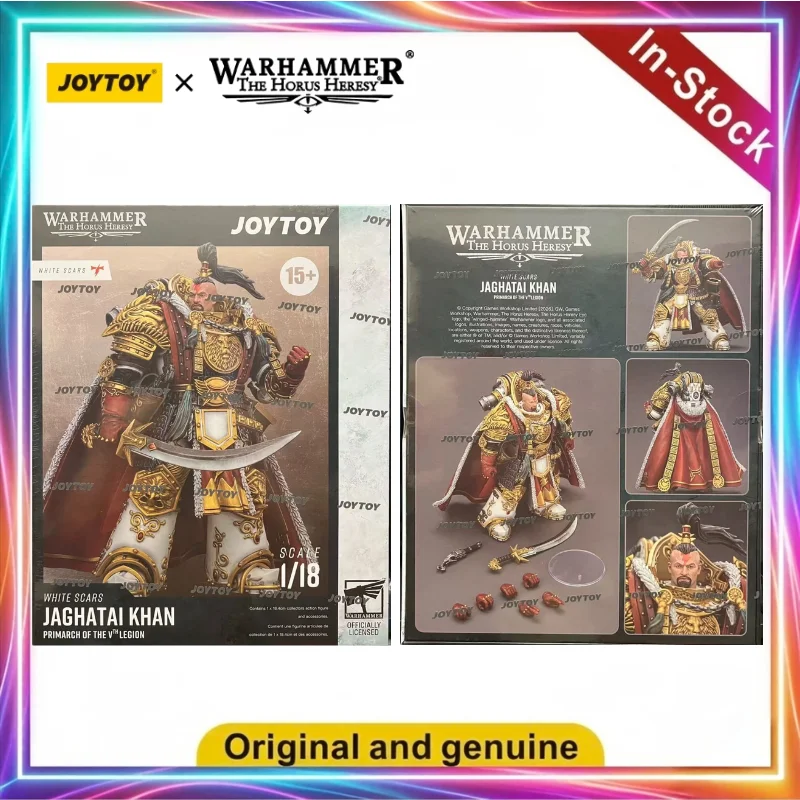 Фото Фигурка JOYTOY Warhammer 30K White Scars Jaghatai Khan 1/18, коллекционная модель, подарок, украшение №2