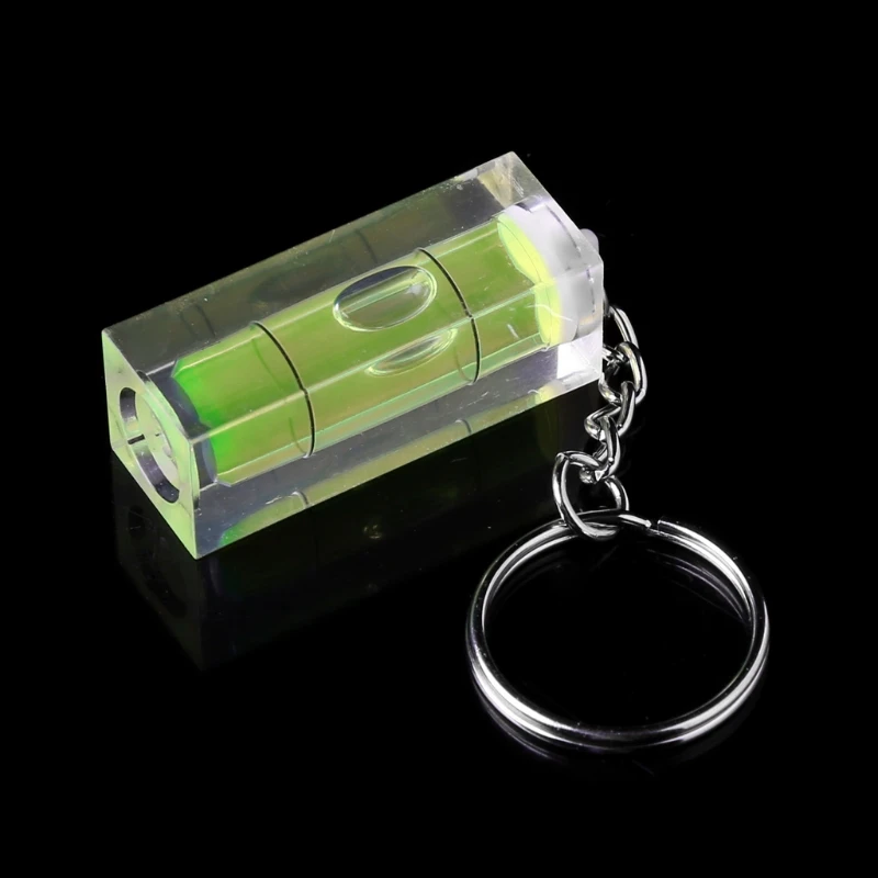 

Mini Square Spirit Level Key Ring Key Chain Tool Gadget Fr Photo Wall Hanging TV 87HB