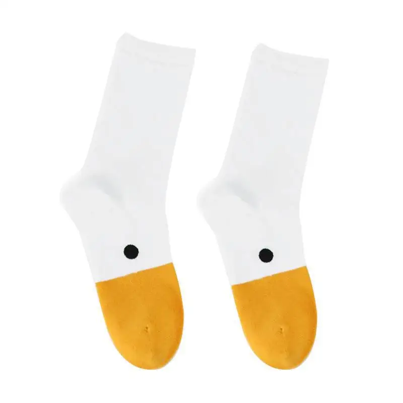 2019 New Fahsion 1Pair Funny Crazy Goose Head Sport Cotton Sock Creative Happy Animal Casual Socks Women Men Universal