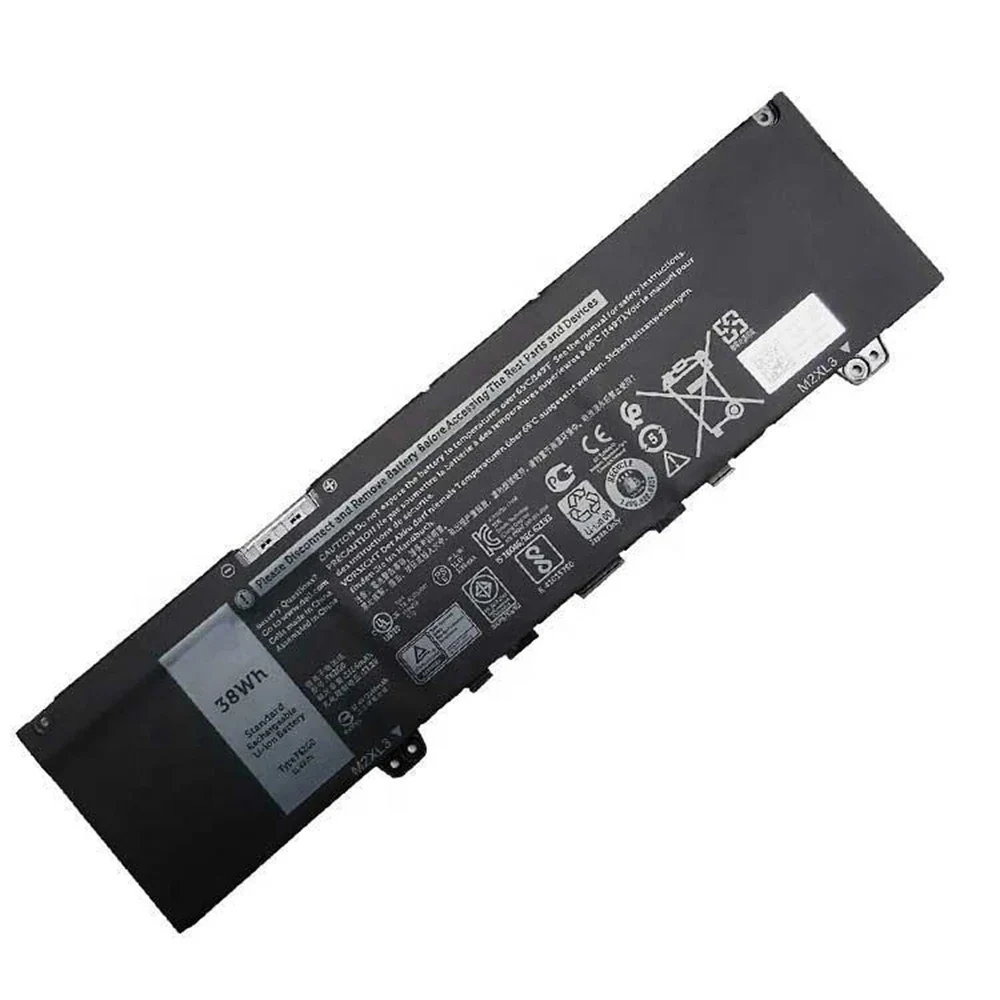 Фото Аккумулятор для ноутбука F62G0 для Dell Inspiron 13 7000 2in1 7373 7386 7370 7380 5370 RPJC3 и т.д., 11.4В 38Втч №2