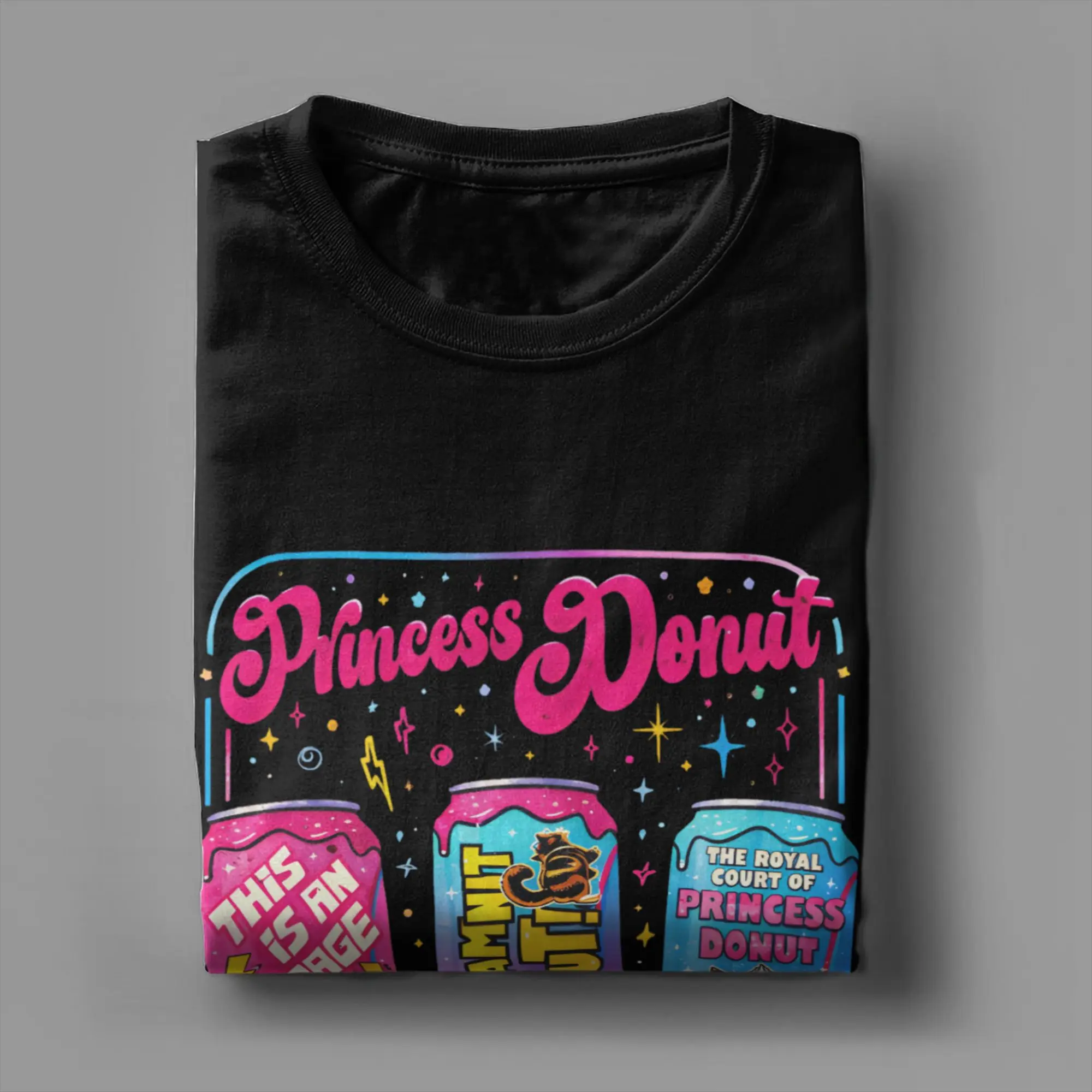 Фото Мужские футболки с принтом Princess Donut Dungeon Crawler Carl Samantha Goddamnit Donut, забавные футболки с круглым вырезом, хлопковые футболки больших размеров №4